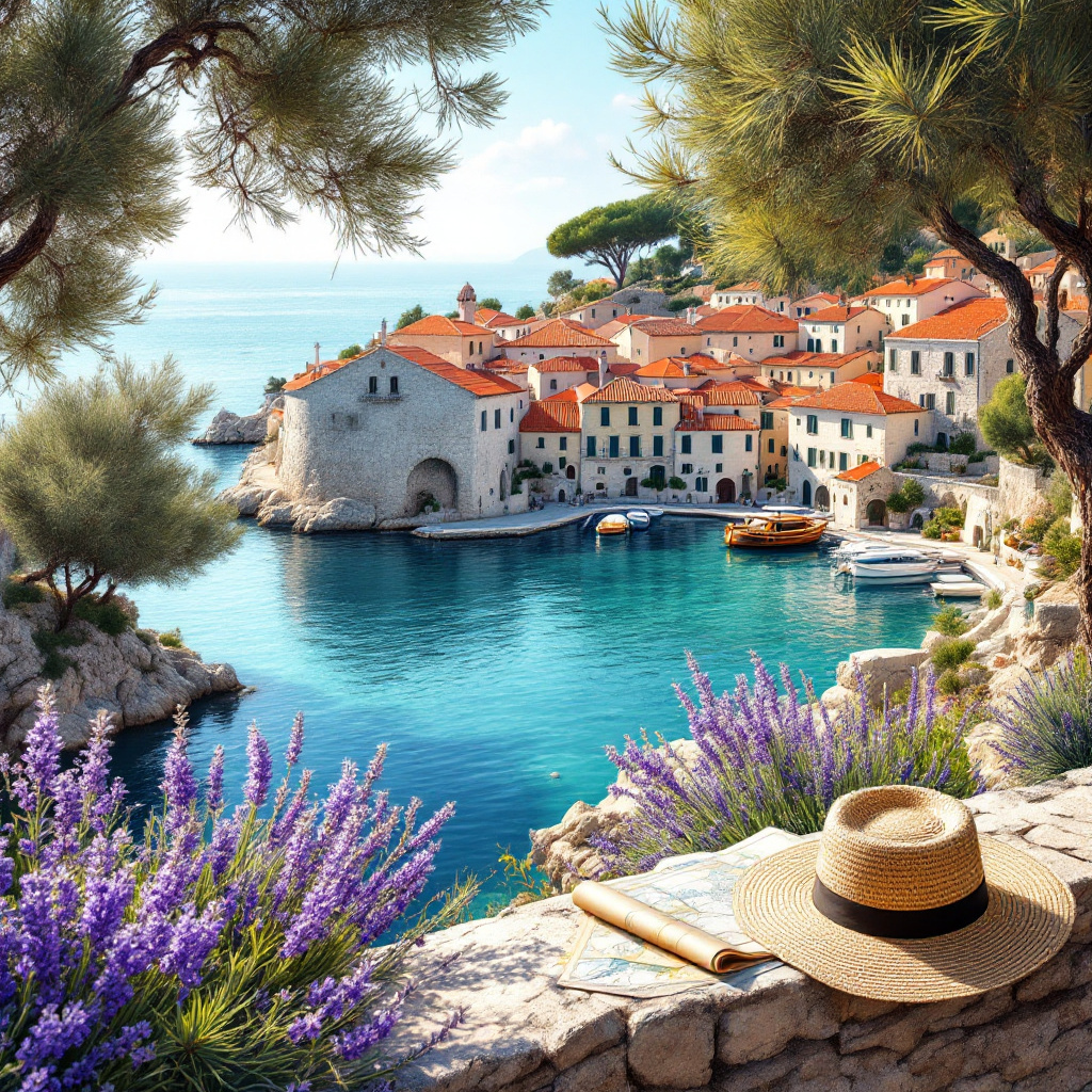 Beste Reisezeit Kroatien Monate Vergleich – Küstenstadt an der Adria bei mildem Licht