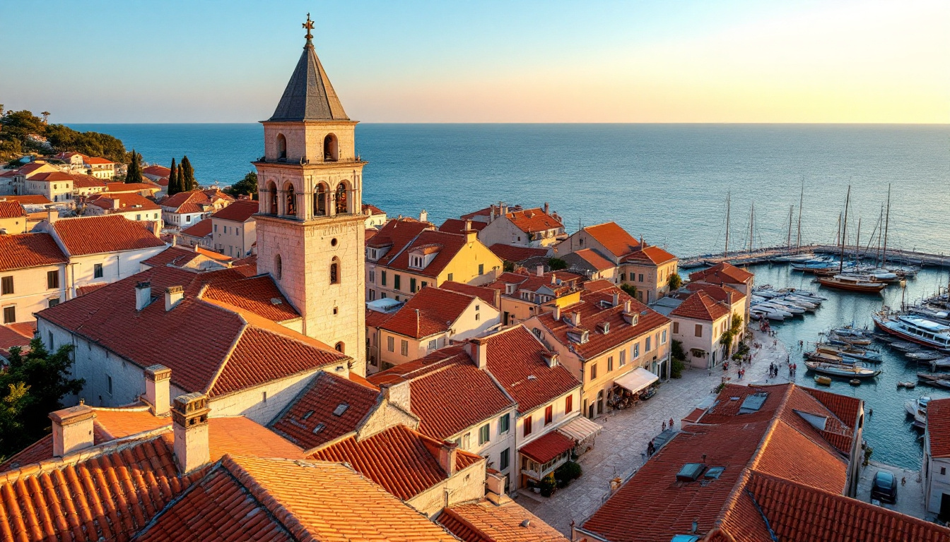 Kroatien Städte an der Adriaküste mit Altstadt, Hafen und Steinarchitektur